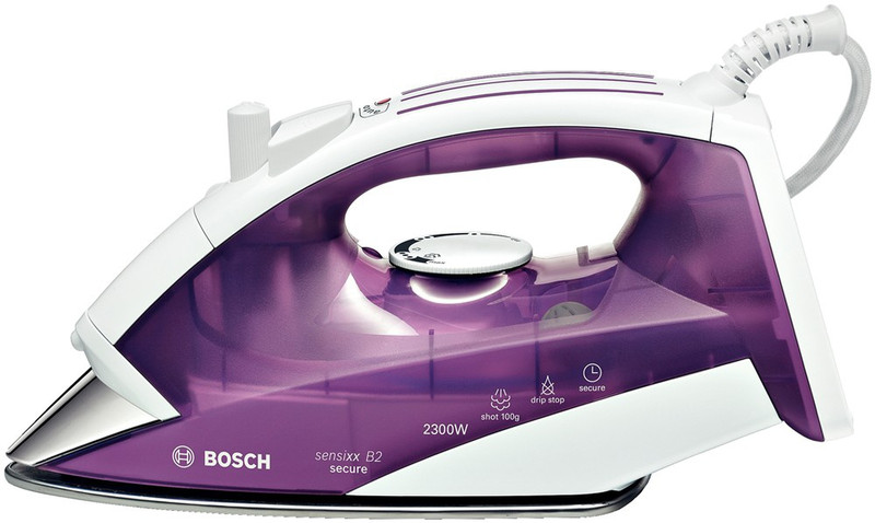 Bosch TDA3630 Trocken- & Dampfbügeleisen 2300W Violett, Weiß Bügeleisen