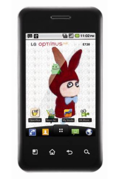 LG Optimus Chic E720 Single SIM Schwarz Smartphone