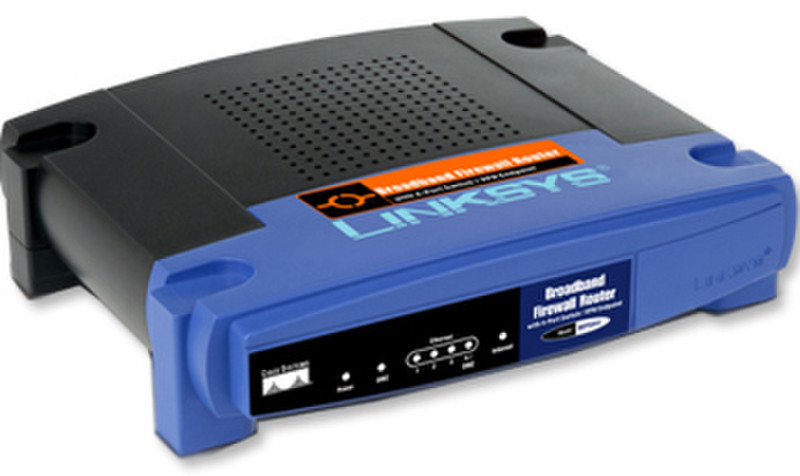 Linksys BEFSX41 Eingebauter Ethernet-Anschluss ADSL Schwarz, Blau Kabelrouter