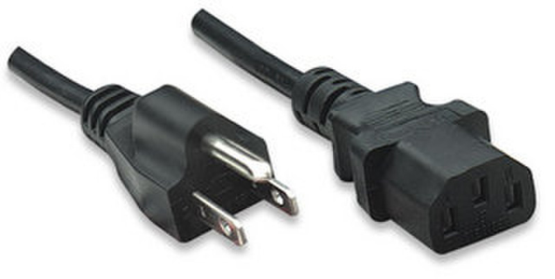 Manhattan 323338 3m Black power cable