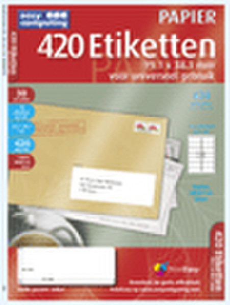 Easy Computing 4381 White 420pc(s) self-adhesive label