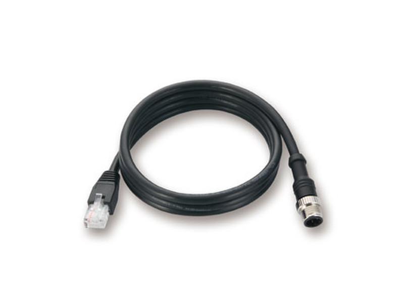 Moxa CBL-M12D(MM4P)/RJ45-100 IP67 1м Черный сетевой кабель