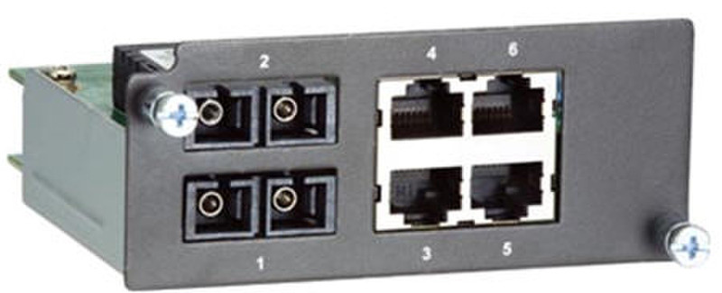 Moxa PM-7200-2SSC4TX Schnelles Ethernet Netzwerk-Switch-Modul