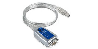 Moxa UPort 1110 USB DB-9M Silber Kabelschnittstellen-/adapter