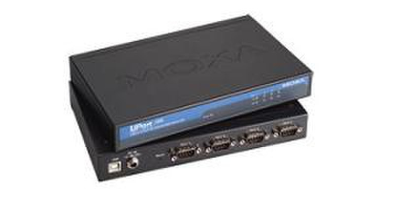 Moxa UPort 1410 USB 2.0 RS-232 серийный преобразователь/ретранслятор/изолятор