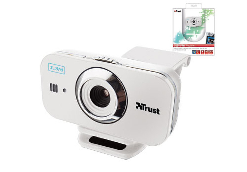 Trust Cuby Pro 1.3MP 1280 x 1024Pixel Weiß Webcam