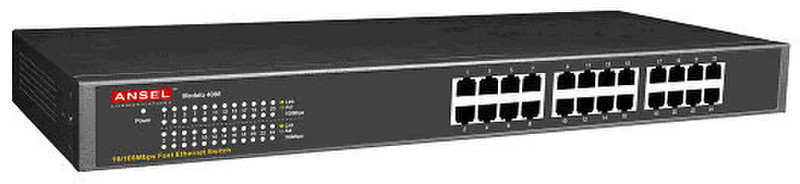 Ansel 4088 Unmanaged Black network switch