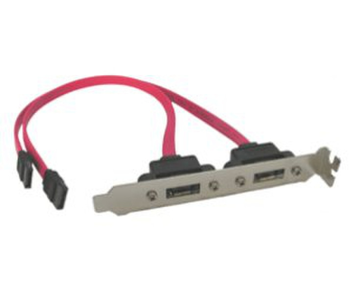 Sabrent SATA-ES2P 0.16m SATA eSATA Red SATA cable