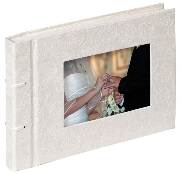 Walther Wedding Rose Paper Beige,White photo album