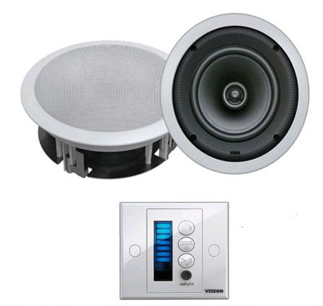 Vision TC2-AMP2+CS-1300 White loudspeaker