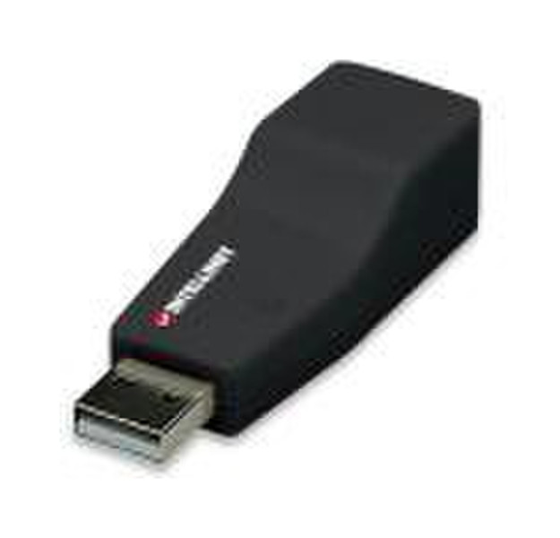 Intellinet 524766 USB 2.0 RJ45 Черный кабельный разъем/переходник