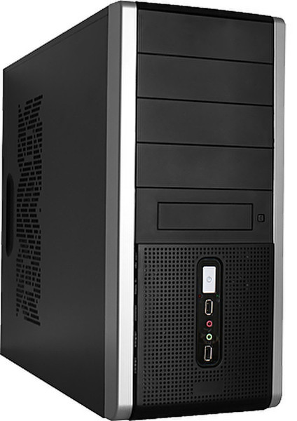 PNL-tec RASURBO BC-11 Midi-Tower Black,Silver computer case
