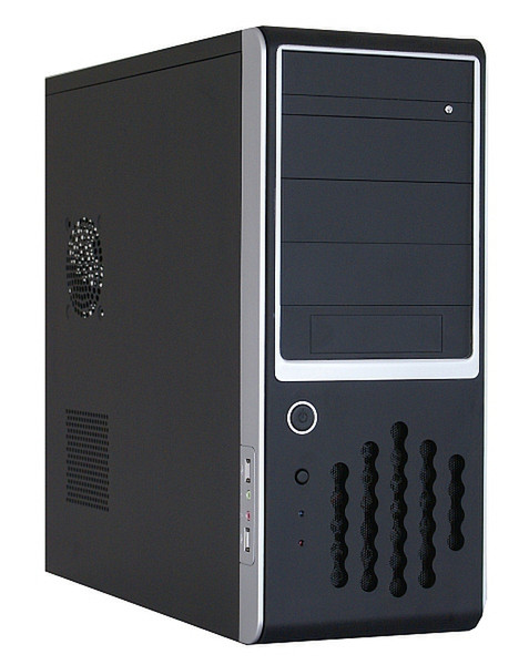 PNL-tec BC-15 Midi-Tower Schwarz Computer-Gehäuse