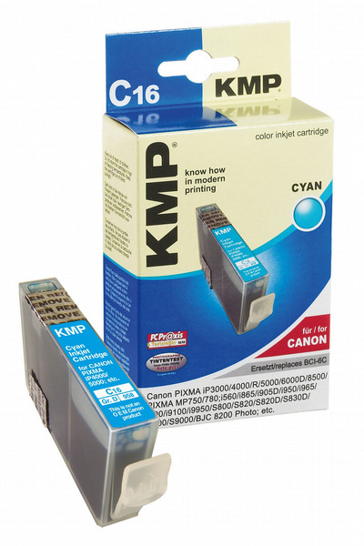 KMP C16 Cyan Tintenpatrone