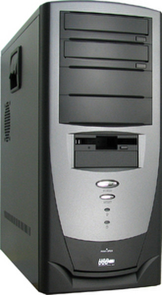 GMC Geh 2011 Midi-Tower 400W Schwarz, Grau Computer-Gehäuse