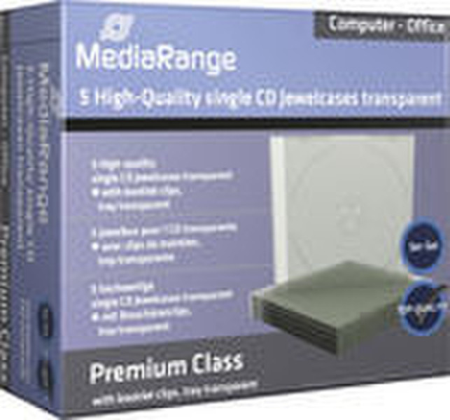 MediaRange BOX31-T Transparent CD-Hülle