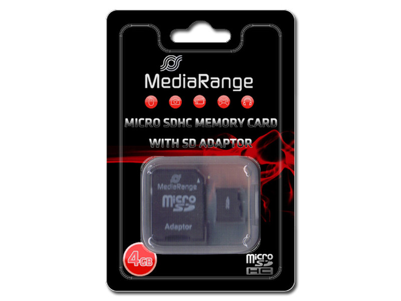 MediaRange MR951 4ГБ MicroSD карта памяти