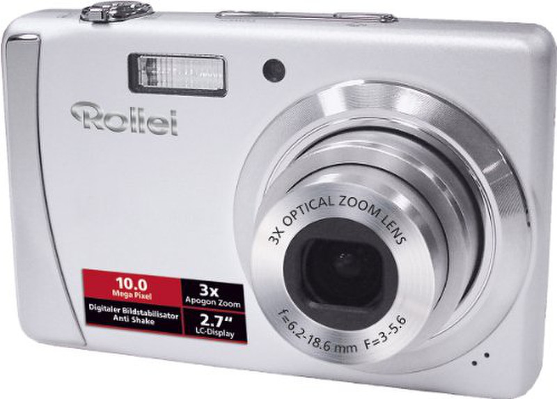 Rollei Compactline 122 Компактный фотоаппарат 10МП 3648 x 2736пикселей Cеребряный