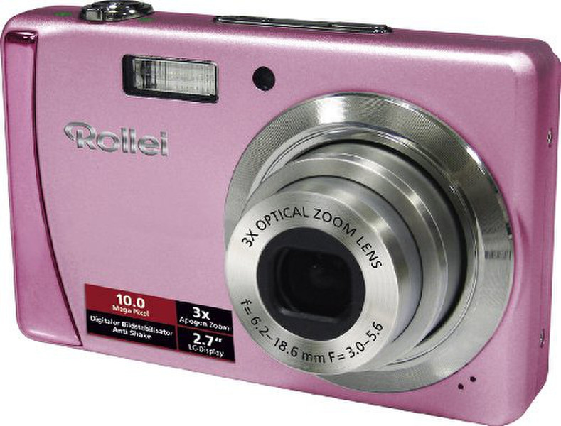 Rollei Compactline 122 Kompaktkamera 10MP 3648 x 2736Pixel Pink