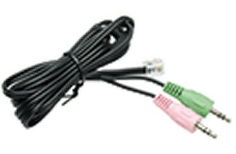 Konftel 900103318 1.5м Черный, Зеленый, Розовый телефонный кабель