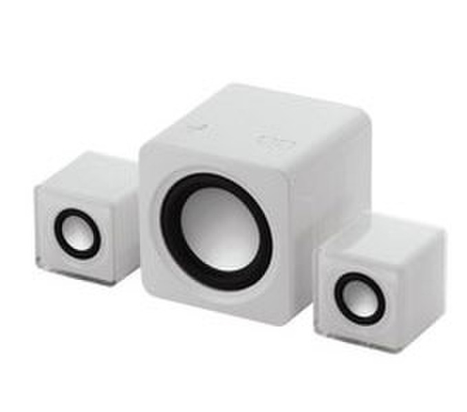 Ednet A Speaker System 2.1 5W Weiß Lautsprecher