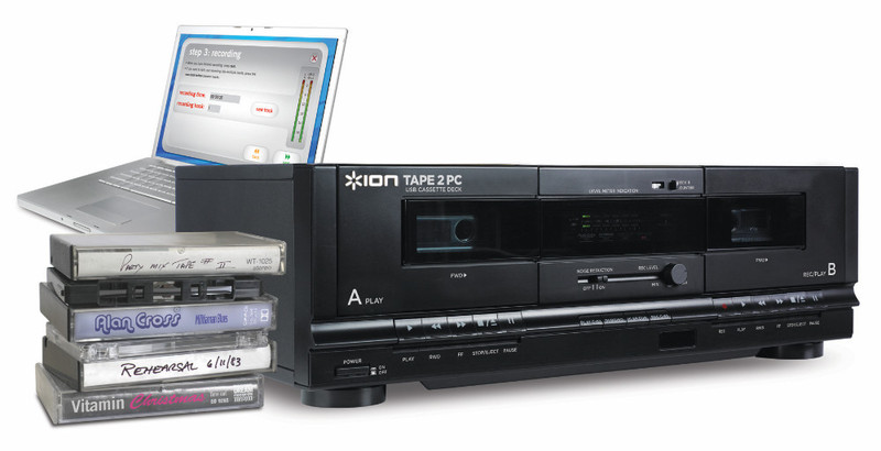 ION Audio TAPE 2 PC Silber Digitaler Mediaplayer