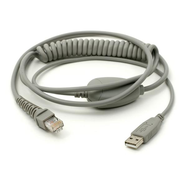 Unitech 1550-601646G 1.75m RJ-50 USB-A Grau Serien-Kabel