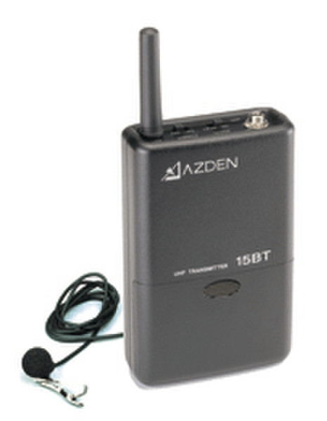 Azden 15BT UHF Body-Pack Transmitter for 105UPR Black FM transmitter