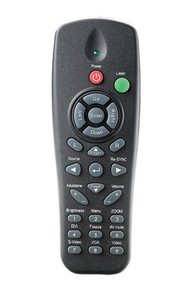 Optoma BR-5016L IR Wireless press buttons Black remote control