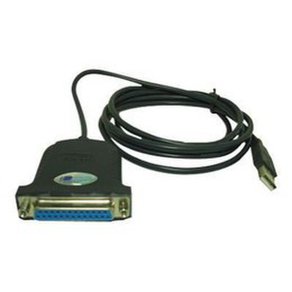 Link Depot USB - DB25 USB 2.0 DB-25 Черный кабельный разъем/переходник