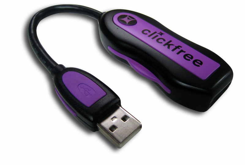 Clickfree CAB101 Черный, Фиолетовый коннектор