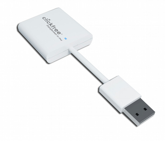 Clickfree T402 USB iPod Белый кабельный разъем/переходник