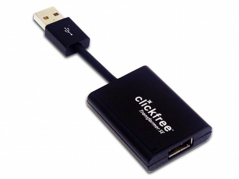 Clickfree T502 USB Черный кабельный разъем/переходник
