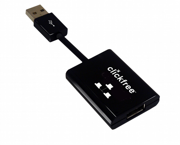 Clickfree T502N USB Schwarz Kabelschnittstellen-/adapter