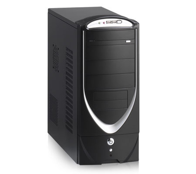 Octigen 100965PSOTG Midi-Tower 400W Schwarz, Silber Computer-Gehäuse