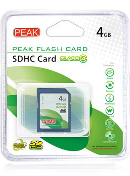 PEAK 102561CAPK 4GB SDHC memory card