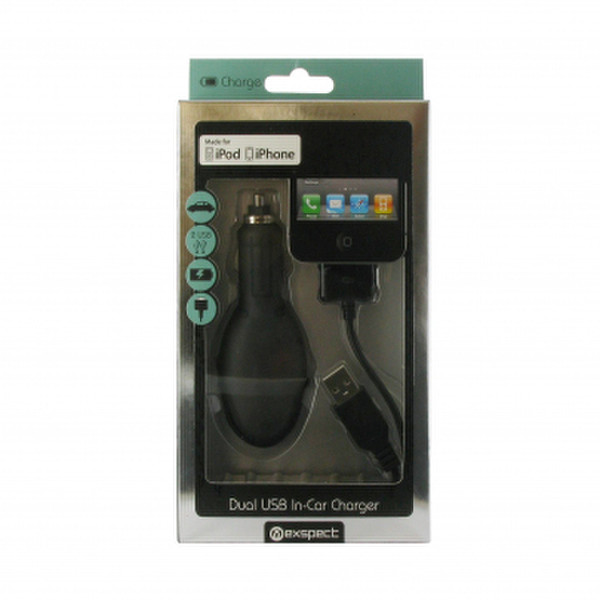Exspect EX907 Auto Black mobile device charger