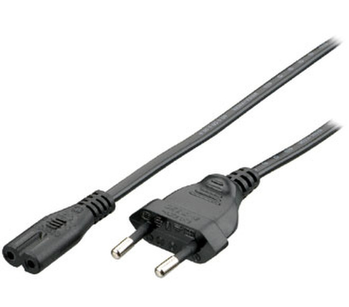 Equip 112160 1.8м C7 coupler CEE7/16 Черный кабель питания
