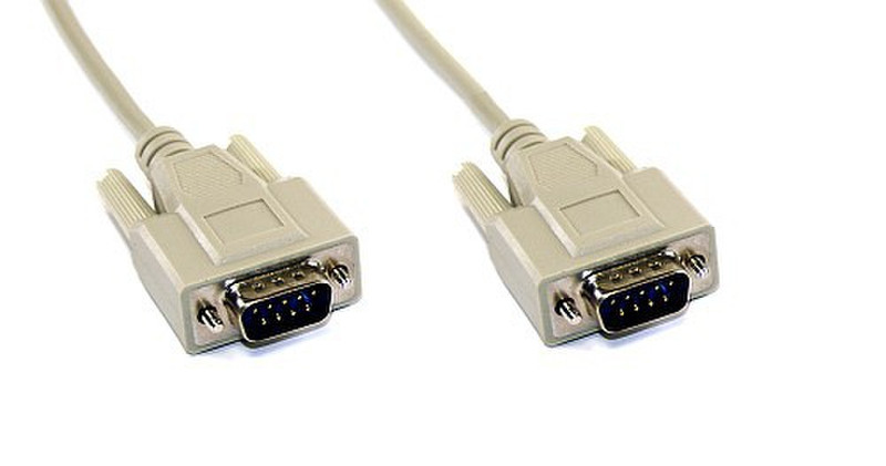 InLine Serial cable DB9 M/M 2m 2m male 9pin Sub D male 9pin Sub D Grey serial cable