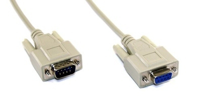 InLine Serial cable DB9 M/F 3m 3m male 9pin Sub D female 9pin Sub D Grey serial cable