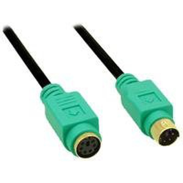 InLine 13342H 2м Зеленый кабель PS/2