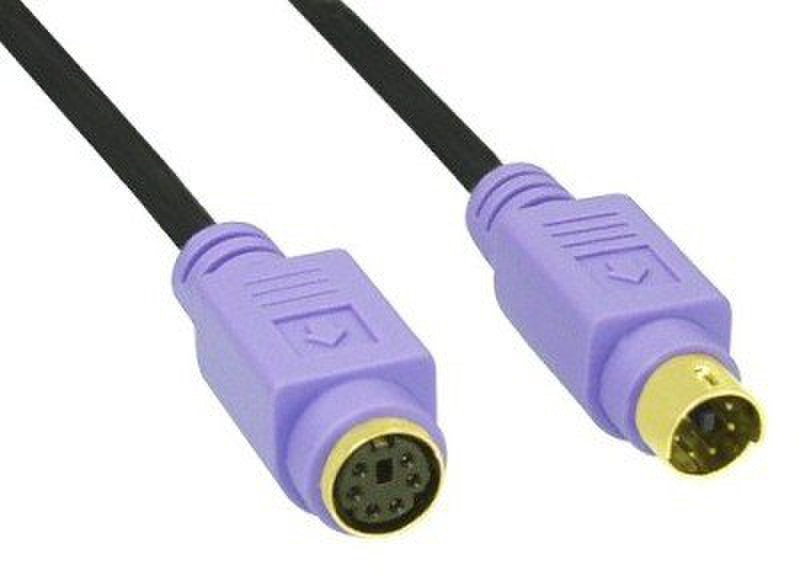 InLine 13342W 2m Black PS/2 cable