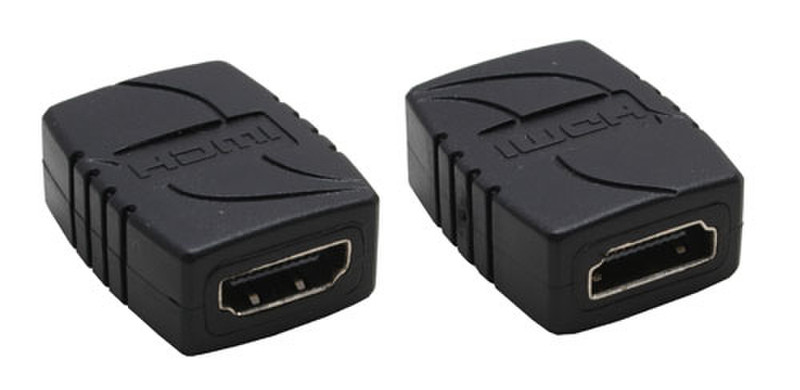InLine 17600 HDMI HDMI Черный кабельный разъем/переходник