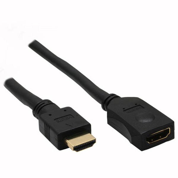 InLine 17631G 1м HDMI HDMI Черный HDMI кабель