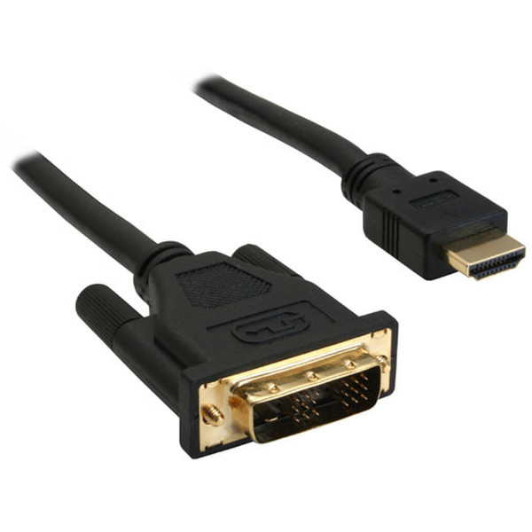 InLine 17661P 1m HDMI DVI-D Black video cable adapter