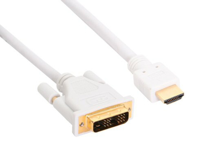 InLine 17662U 2m HDMI White video cable adapter