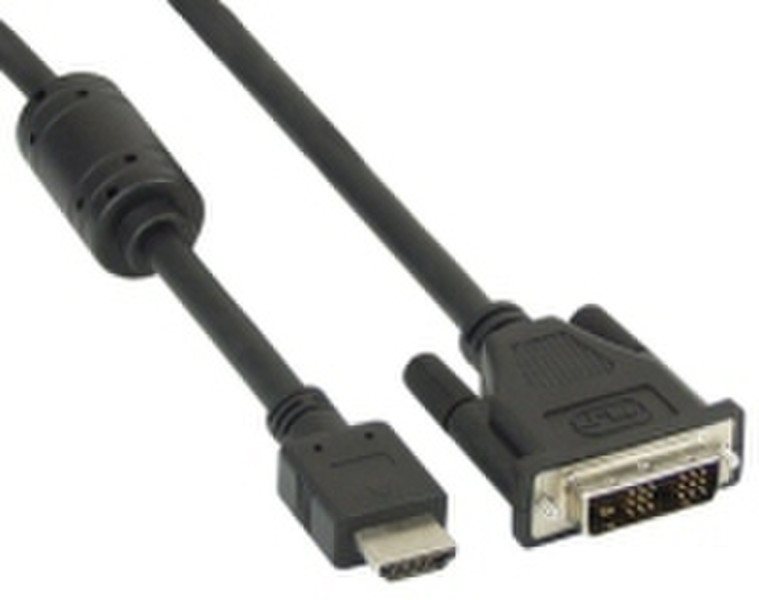 InLine 17665 5m HDMI Black video cable adapter