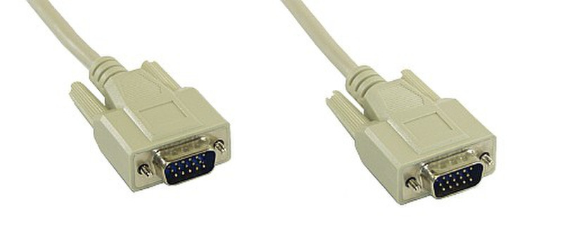 InLine 17712 2m VGA (D-Sub) VGA (D-Sub) Beige VGA cable