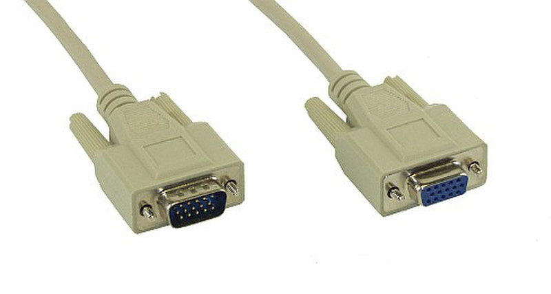 InLine 17732 2m VGA (D-Sub) VGA (D-Sub) Beige VGA cable