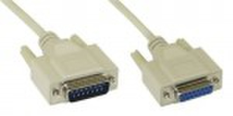 InLine 17740U 2m DB15 Beige SCSI cable
